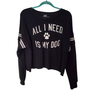 51. Modern Lux Women's Black and White Long Sleeve Sweater Size L